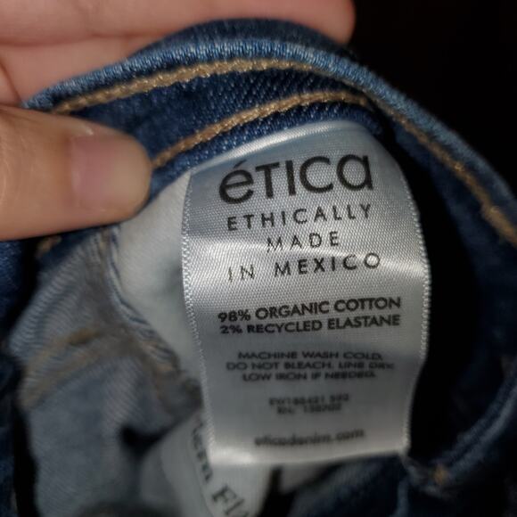 ÉTICA Anya Modern Flare Leg Jeans Wetlands SZ27 - Picture 9 of 9